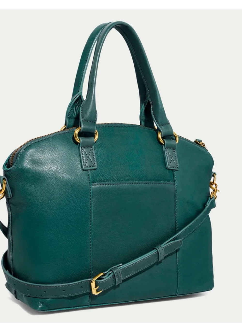 New American Leather Co. Carrie Dome Satchel/crossbody dark teal